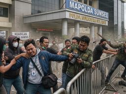 Bawa Kamera Dikejar Massa Baju Hitam: Kapan Kerja Jurnalistik Bebas dari Salam Olahraga?